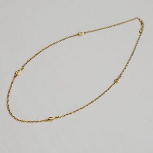 Vintage Monet Gold Leaf 18" Chain Necklace